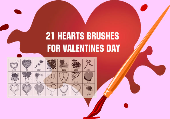 Thus, we assume that these Valentine clip art Photoshop brushes work with 