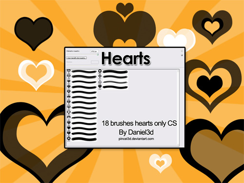 hearts brushes