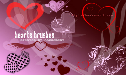 hearts brushes