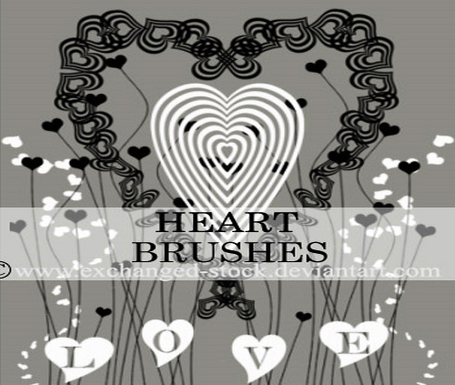 hearts brushes