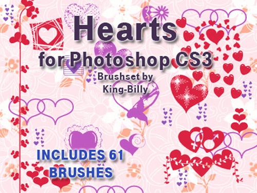 hearts brushes