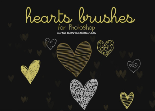 hearts brushes