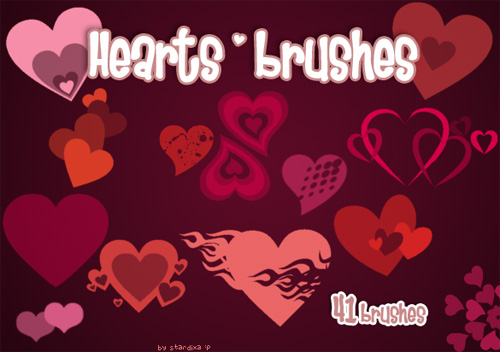 hearts brushes