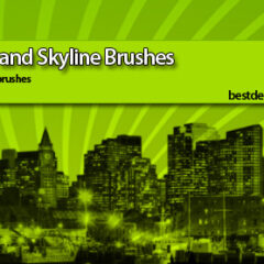 14 City Skyline Photoshop Brushes