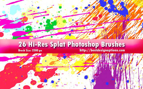 splatters Photoshop brushes