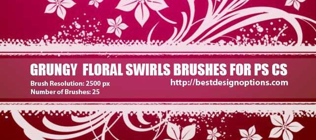 Photoshop flower brushes 
