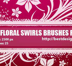 Swirls and Flowers Brushes for Photoshop Vol. 2