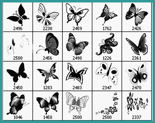 butterfly photoshop brushes