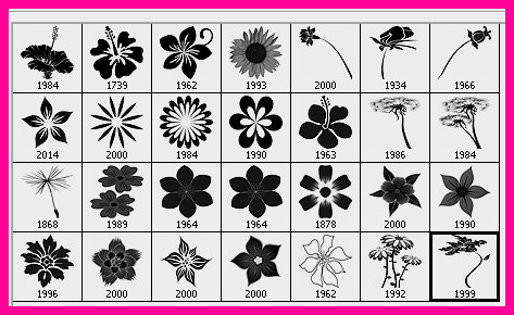 flower brushes for Photoshop