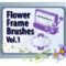 13 Flower Frames Photoshop Brushes Part 1