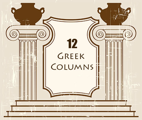 Greek Columns Photoshop Brushes