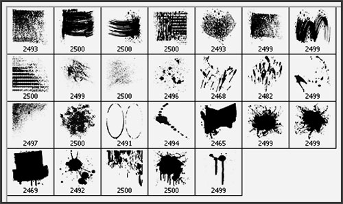 grunge brushes for Photoshop 