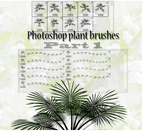 plants Photoshop brushes