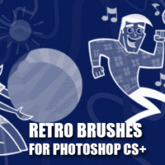 24 Retro Cartoon Photoshop Brushes