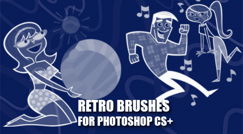 cartoons retro photoshop brushes