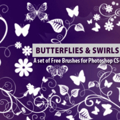 15 Fantasy Butterfly Photoshop Brushes Free for Your Designs
