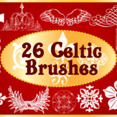 26 Celtic Symbols Photoshop Brushes