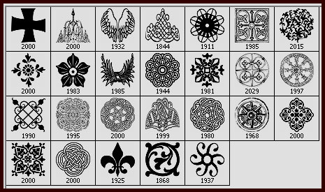 Celtic symbols Photoshop brushes