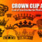 12 Crown Clip Art Photoshop Brushes Vol.1