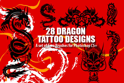 dragon tattoo designs photoshop brushes