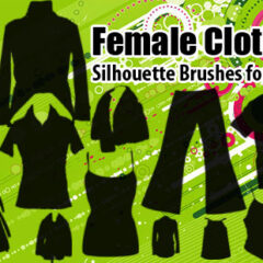 35 Female Clothing Photoshop Brushes