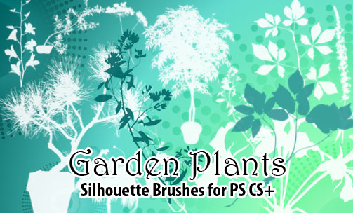 garden plants photoshop brushes