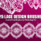 25 Dainty Lace Design Photoshop Brushes