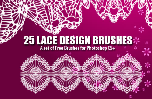 lace design photoshop brushes