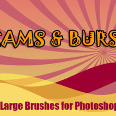 27 Light Beam Photoshop Brushes