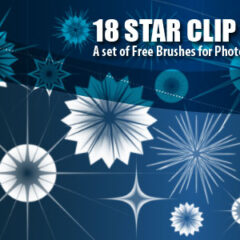 18 Star Clip Art Photoshop Brushes