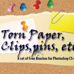 20 Torn Paper Photoshop Brushes