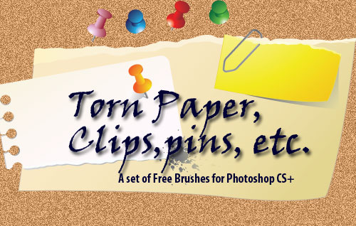 Torn Paper Photoshop Brushes