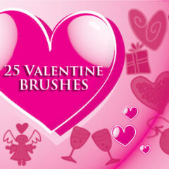 15 Valentine Clip Art Photoshop Brushes