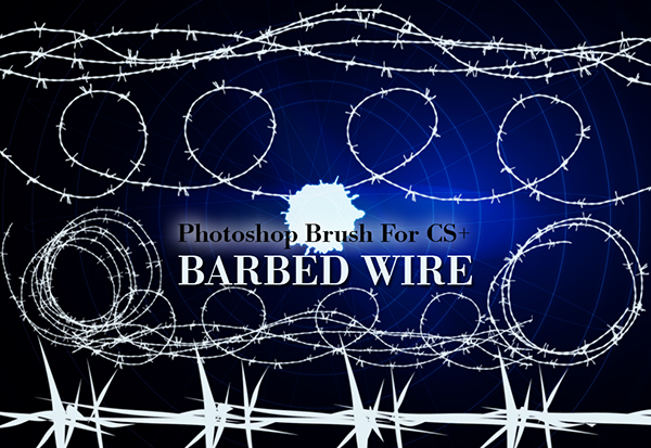 barbed wire photoshop brushes