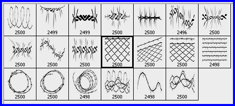 barbed wire Photoshop brushes