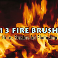 13 Hi-Res Fire Background Photoshop Brushes Part 1