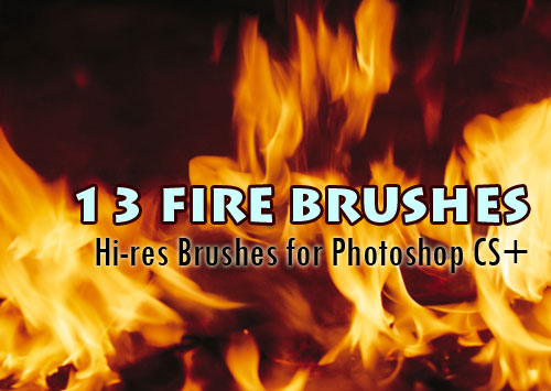 fire background Photoshop brushes