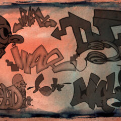 32 Graffiti Letters Photoshop Brushes Vol.2