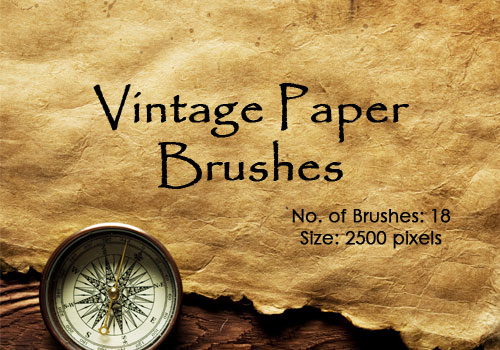 vintage paper photoshop brushes