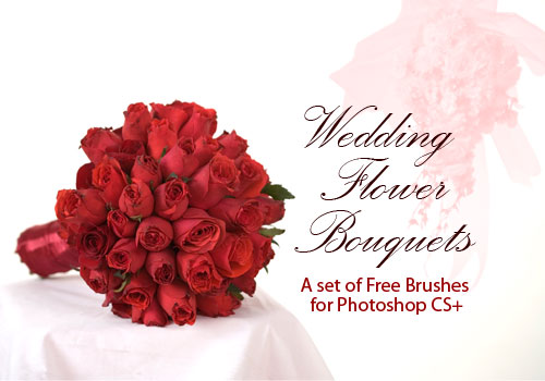 wedding flower bouquets photoshop brushes