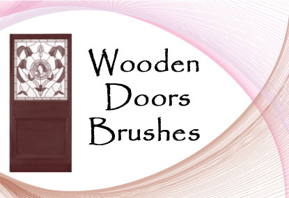 wooden doors Photoshop brushes