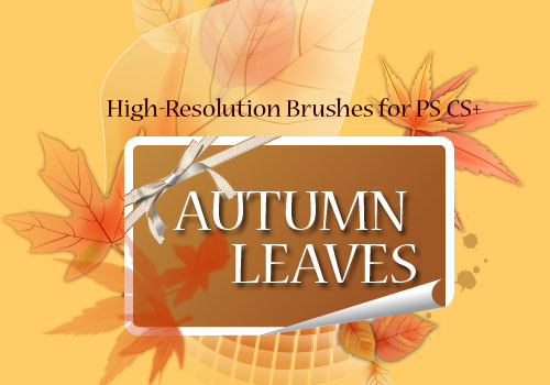 autumn leaves photoshop brushes
