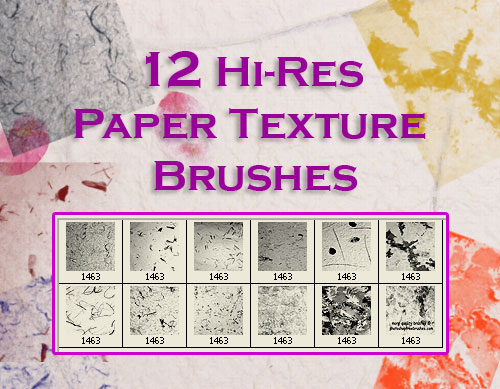 paper texture Photoshop brushes