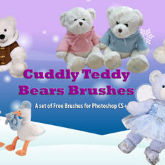 18 Teddy Bear Clip Art Photoshop Brushes