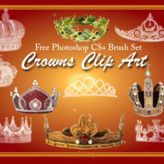 24 Crown Clip Art Photoshop Brushes Part 2