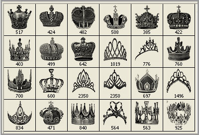 crown clip art Photoshop brushes