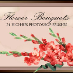 24 Flower Bouquets: Photoshop Brushes for CS+
