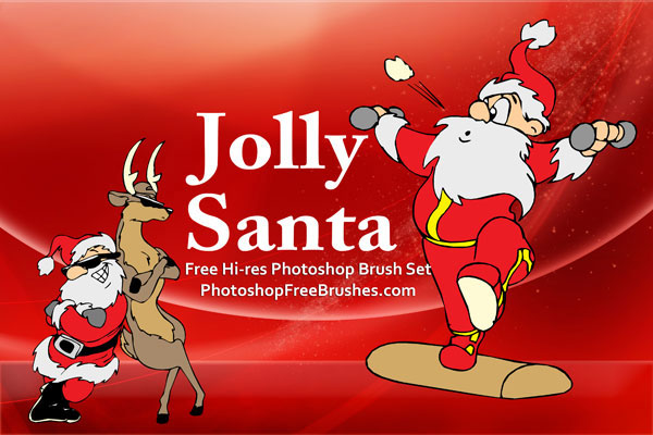 santa pictures brushes