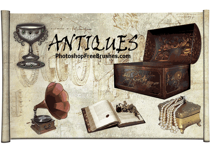 antiques vintage photoshop brushes