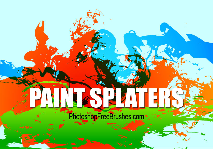 grunge splatters photoshop brushes